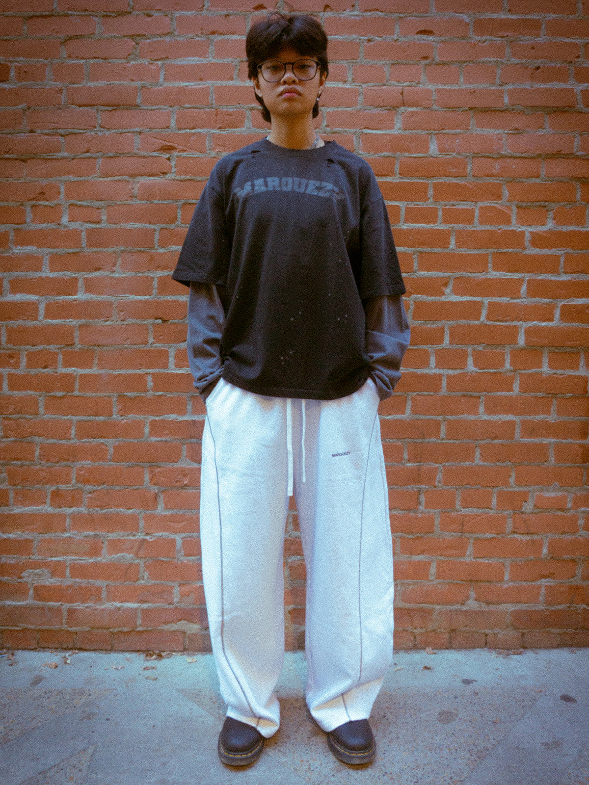 DISTRESSED LAYER TEE