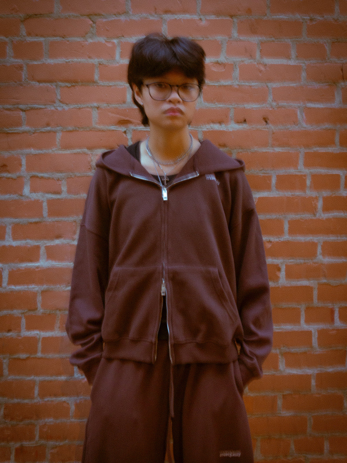 WAFFLE ZIP-UP